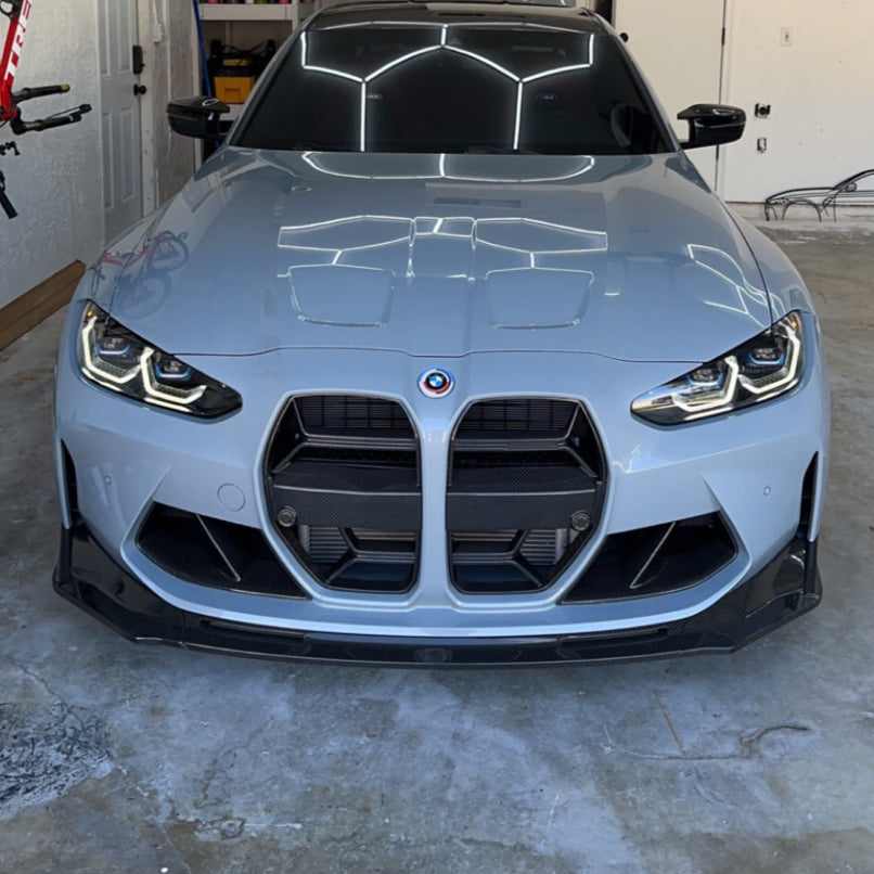 V Style Carbon Fiber Front Lip - BMW G80 M3 & G82/G83 M4