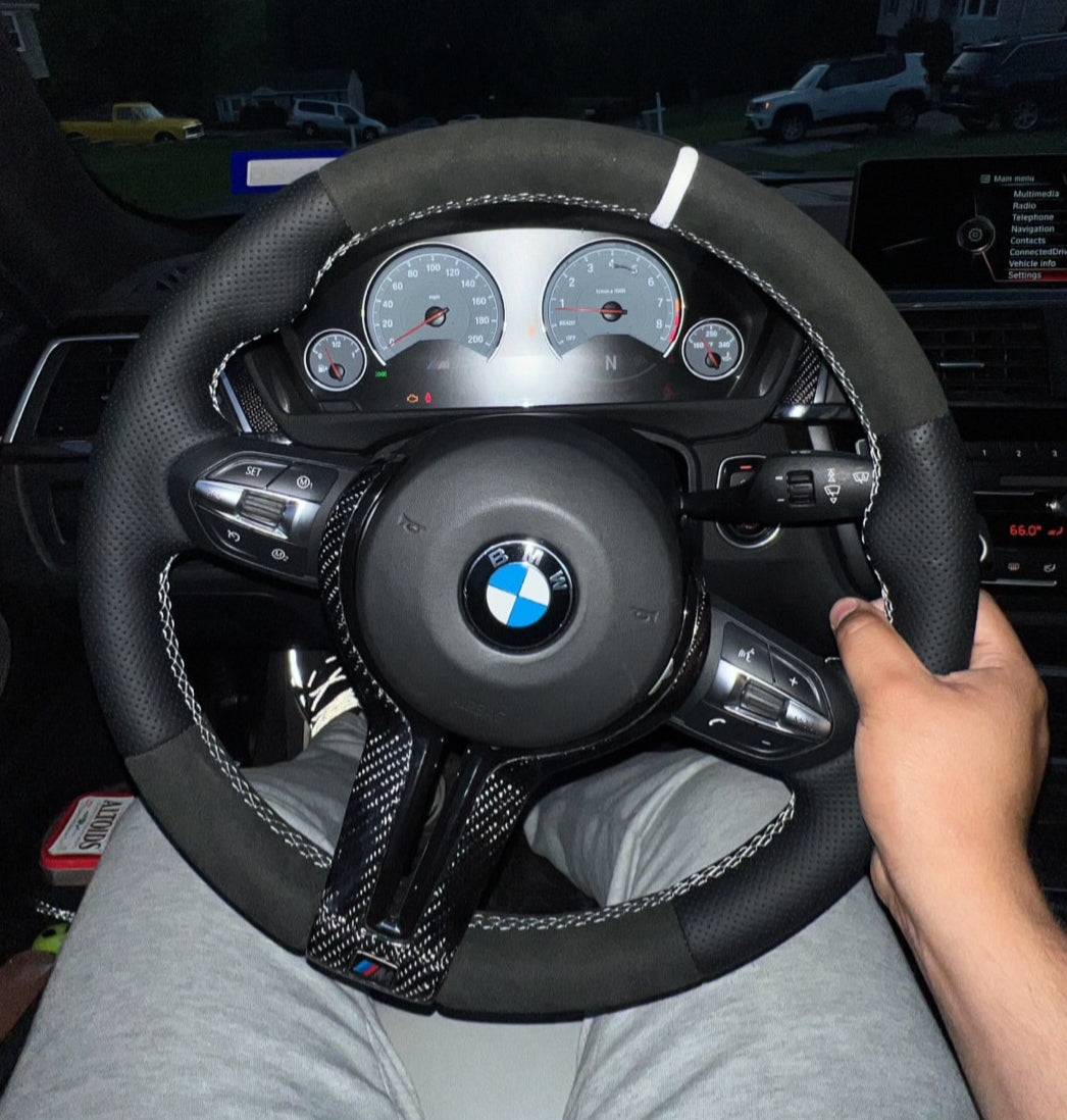 Custom F Chassis Steering Wheel - ONLY FOR ORIGINAL M SPORT OR M STEERING WHEELS