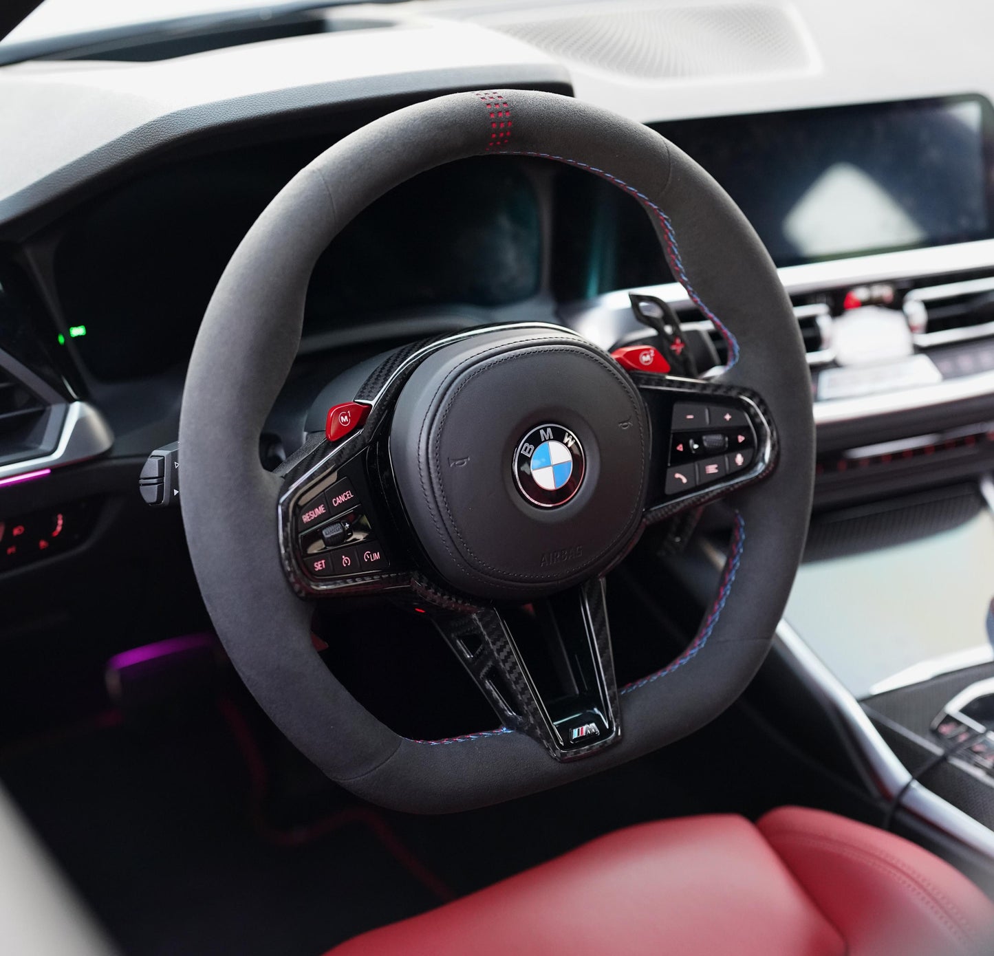 Custom LCI Style G Chassis Steering Wheel - Fits Pre-LCI and LCI - ONLY FOR ORIGINAL M SPORT OR M STEERING WHEELS