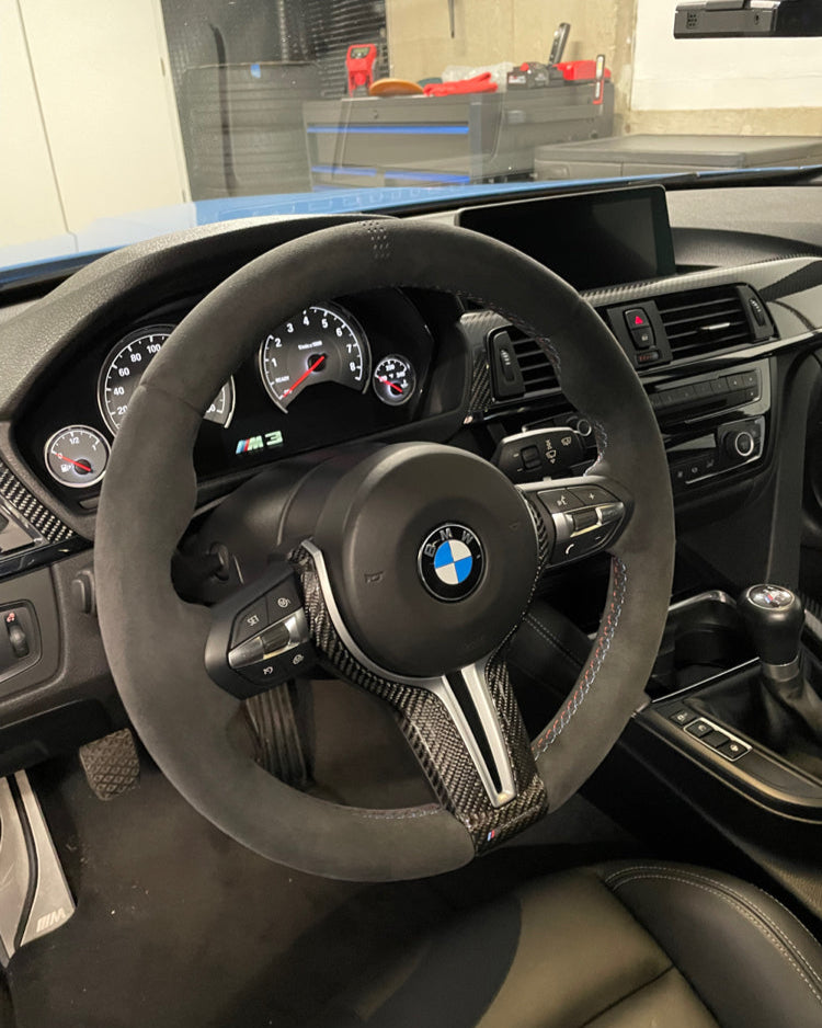Custom F Chassis Steering Wheel - ONLY FOR ORIGINAL M SPORT OR M STEERING WHEELS