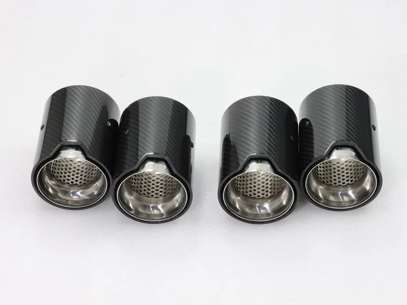 MP Style Carbon Fiber Exhaust Tip Set - BMW F80 M3, F82/F83 M4 & F87 M2