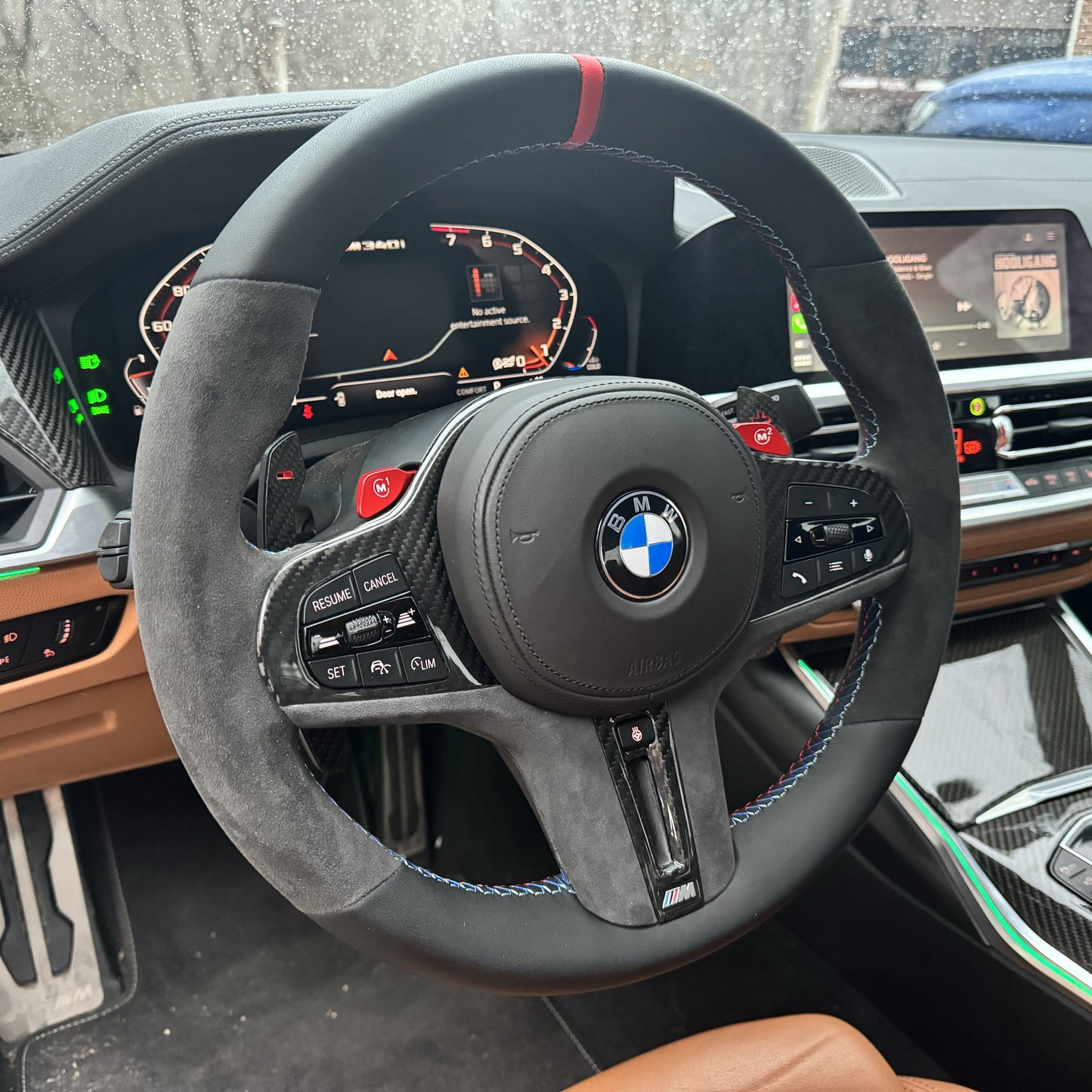 Custom G Chassis Steering Wheel - ONLY FOR ORIGINAL M SPORT OR M STEERING WHEELS