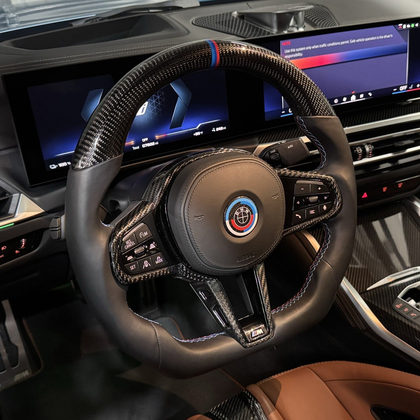 Custom LCI Style G Chassis Steering Wheel - Fits Pre-LCI and LCI - ONLY FOR ORIGINAL M SPORT OR M STEERING WHEELS