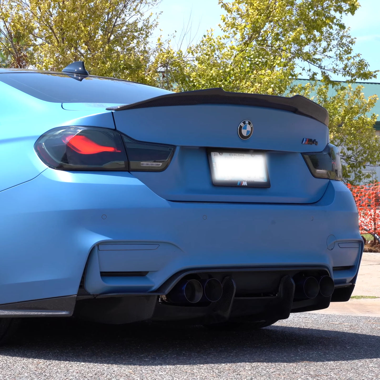 PSM Style High Kick Carbon Fiber Trunk Spoiler - BMW F82 M4
