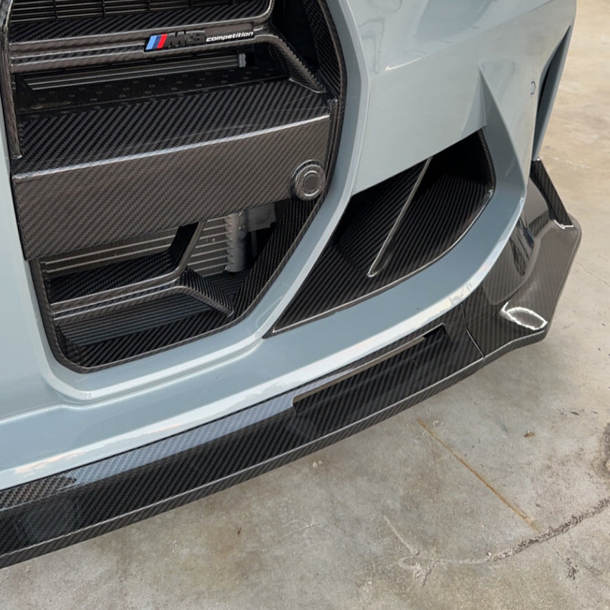 V Style Carbon Fiber Front Lip - BMW G80 M3 & G82/G83 M4