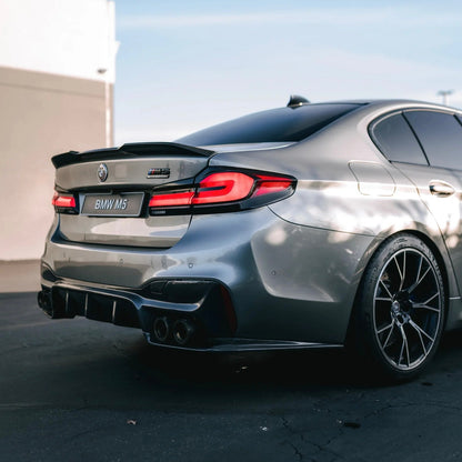 3D Style Carbon Fiber Rear Diffuser - BMW F90 M5 & G30 5 Series