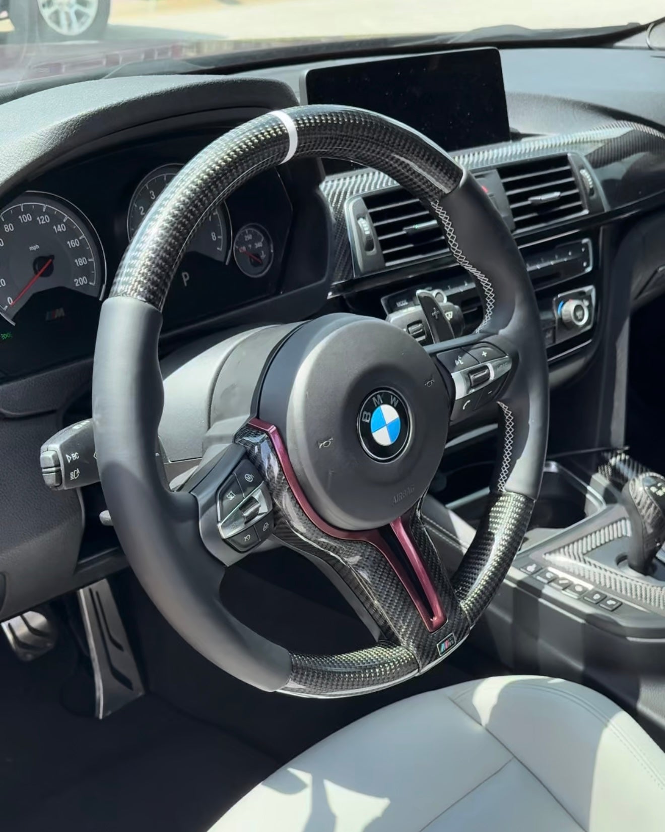 Custom F Chassis Steering Wheel - ONLY FOR ORIGINAL M SPORT OR M STEERING WHEELS