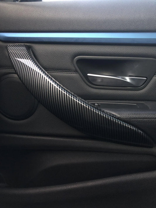 Carbon Fiber Interior Door Handle Trim - BMW F30 3 Series & F32 / F33 / F36 4 Series