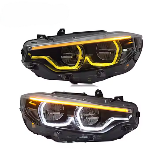 Ikon Style Color Switching LCI Headlights - BMW F80 M3, F82/F83 M4, & F32/F33/F36 4 Series