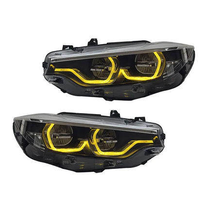 Ikon Style Color Switching LCI Headlights - BMW F80 M3, F82/F83 M4, & F32/F33/F36 4 Series