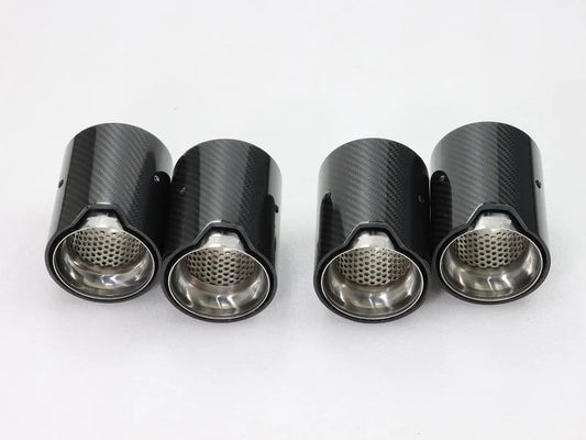 MP Style Carbon Fiber Exhaust Tip Set - BMW F80 M3, F82/F83 M4 & F87 M2