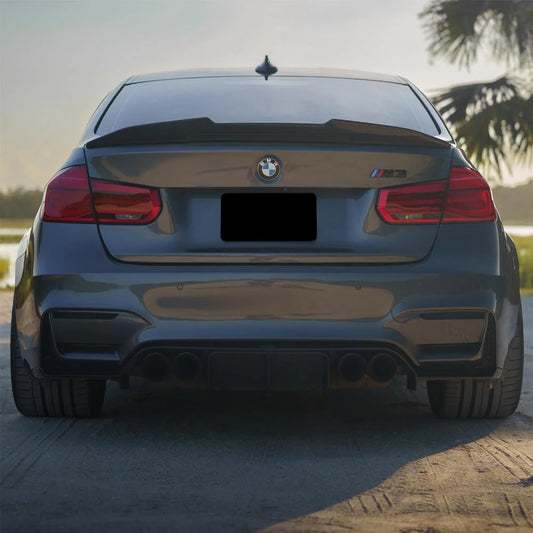 PSM Style High Kick Carbon Fiber Trunk Spoiler - BMW F80 M3 & F30 3 Series