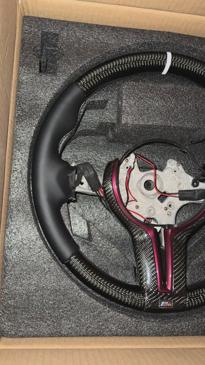 Custom F Chassis Steering Wheel - ONLY FOR ORIGINAL M SPORT OR M STEERING WHEELS